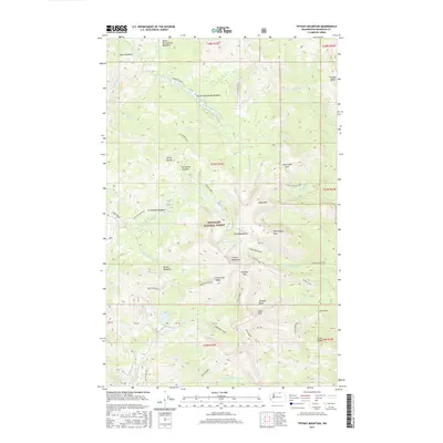 2017 Map of Tiffany Mountain, 2017 Print