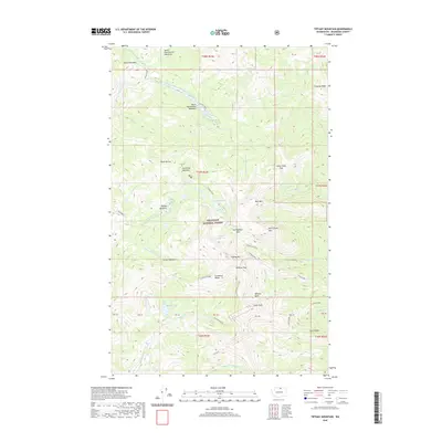 2020 Map of Tiffany Mountain, 2020 Print