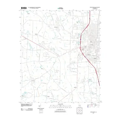 2011 Map of Tifton West, 2011 Print