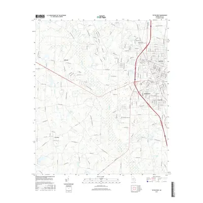 2017 Map of Tifton West, 2017 Print
