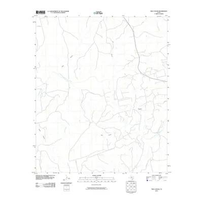 2010 Map of Tige Canyon, 2010 Print