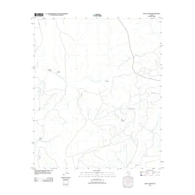 2012 Map of Tige Canyon, 2012 Print