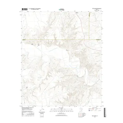2016 Map of Tige Canyon, 2016 Print