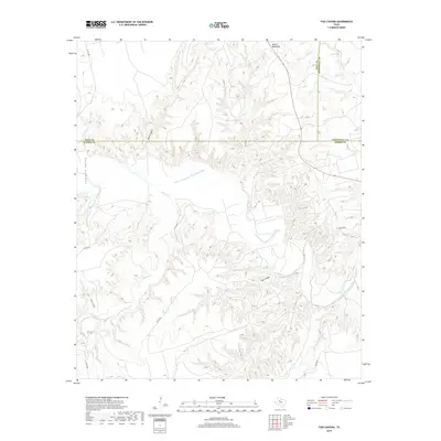2019 Map of Tige Canyon, 2019 Print