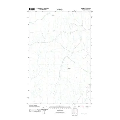 2011 Map of Tiger Butte, 2011 Print