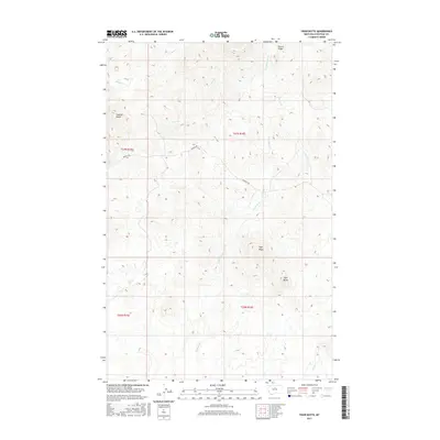2017 Map of Tiger Butte, 2017 Print