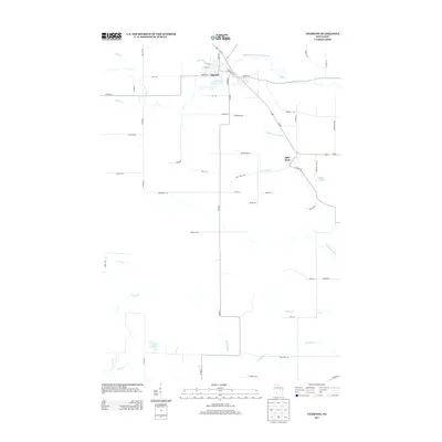 2013 Map of Tigerton, 2013 Print