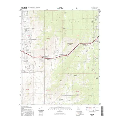 2017 Map of Tijeras, 2017 Print