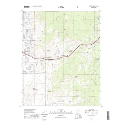 2020 Map of Tijeras, 2020 Print