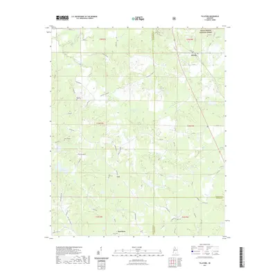 2021 Map of Tillatoba, 2021 Print
