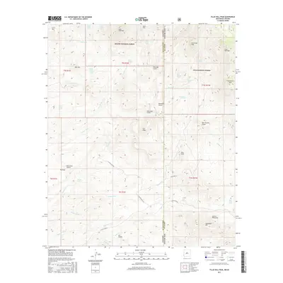 2017 Map of Tillie Hall Peak, 2017 Print