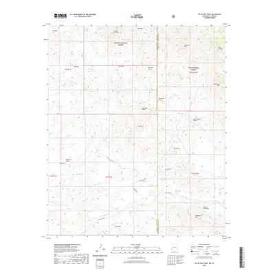 2020 Map of Tillie Hall Peak, 2020 Print