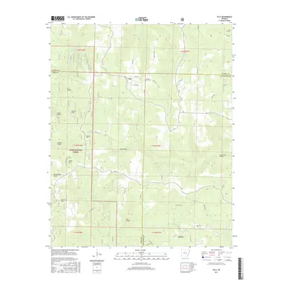 2017 Map of Tilly, 2017 Print