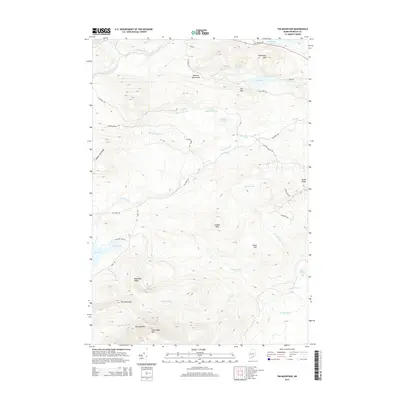 2014 Map of Tim Mountain, 2014 Print