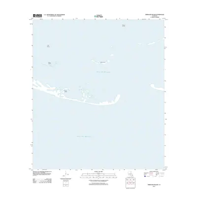 2012 Map of Timbalier Island, 2012 Print
