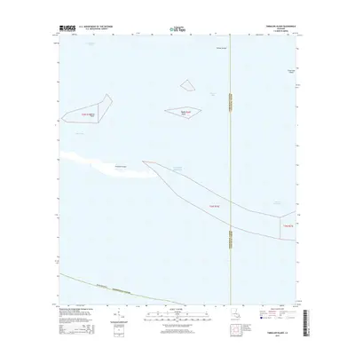 2015 Map of Timbalier Island, 2015 Print