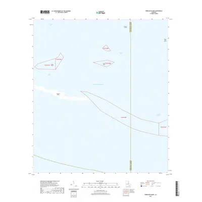 2018 Map of Timbalier Island, 2018 Print