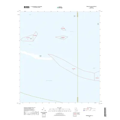 2020 Map of Timbalier Island, 2020 Print