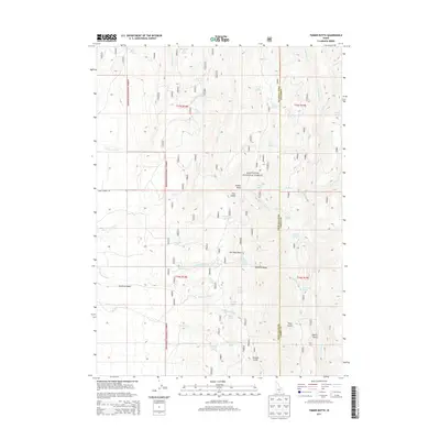 2013 Map of Timber Butte, 2013 Print
