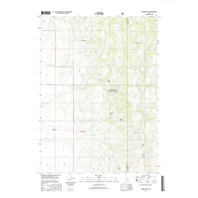 2017 Map of Timber Butte, 2017 Print