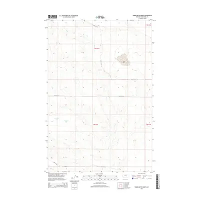 2014 Map of Timber Buttes North, 2014 Print