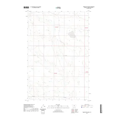2020 Map of Timber Buttes North, 2020 Print