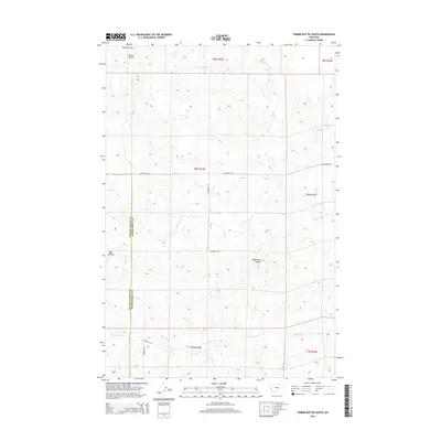 2014 Map of Timber Buttes South, 2014 Print