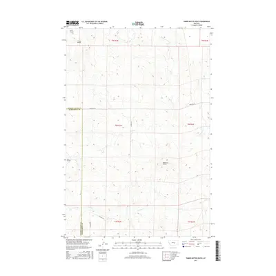 2017 Map of Timber Buttes South, 2017 Print