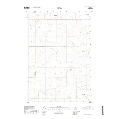 2020 Map of Timber Buttes South, 2020 Print