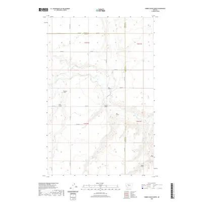2020 Map of Timber Coulee North, 2020 Print