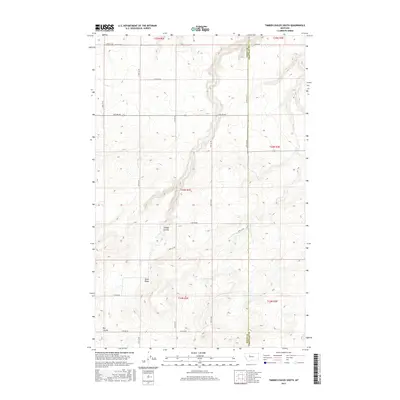 2017 Map of Timber Coulee South, 2017 Print