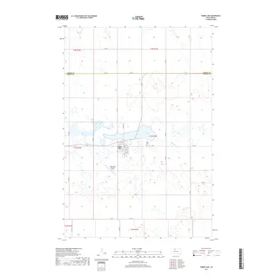 2017 Map of Timber Lake, 2017 Print
