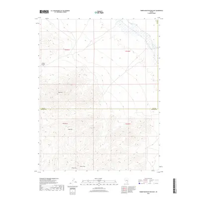 2018 Map of Timber Mountain Pass East, 2018 Print