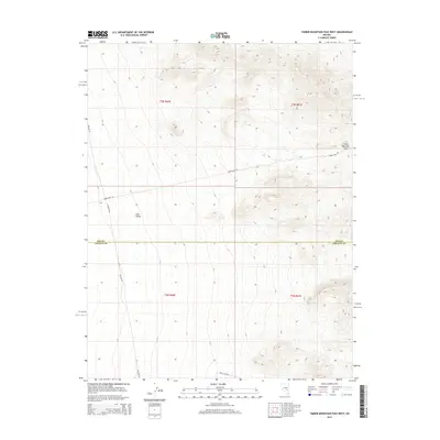 2014 Map of Timber Mountain Pass West, 2014 Print