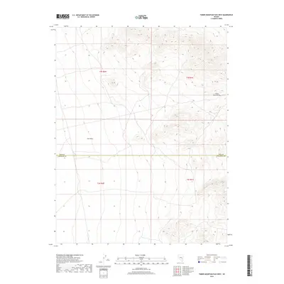 2018 Map of Timber Mountain Pass West, 2018 Print