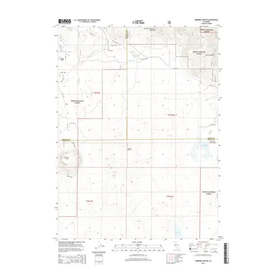 2015 Map of Timbered Crater, 2015 Print