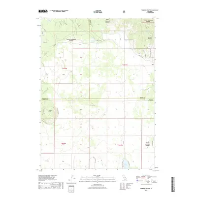2018 Map of Timbered Crater, 2018 Print