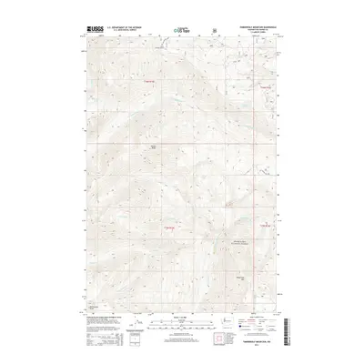 2014 Map of Timberwolf Mountain, 2014 Print