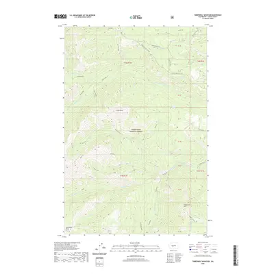 2020 Map of Timberwolf Mountain, 2020 Print