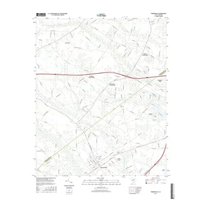 2017 Map of Timmonsville, 2017 Print