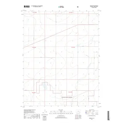 2019 Map of Timpas NE, 2019 Print