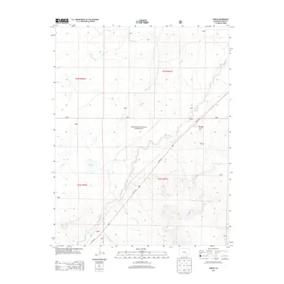 2013 Map of Timpas, 2013 Print