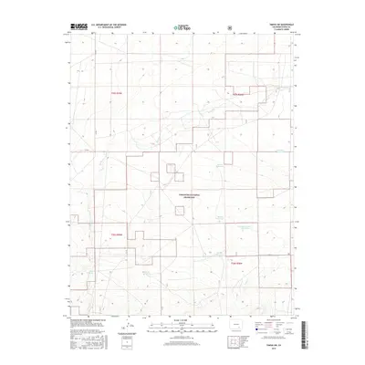 2016 Map of Timpas SW, 2016 Print