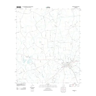 2013 Map of Timpson, 2013 Print