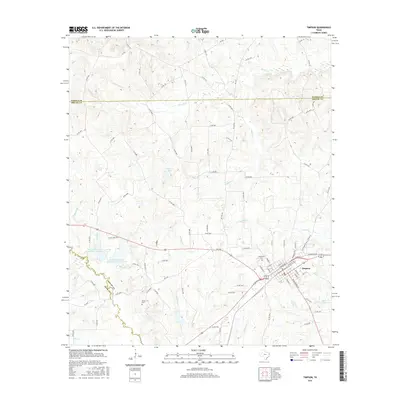 2016 Map of Timpson, 2016 Print