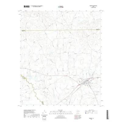 2019 Map of Timpson, 2019 Print