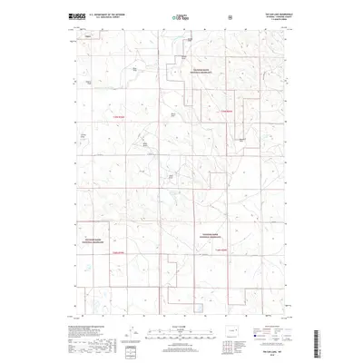 2018 Map of Tin Can Lake, 2018 Print