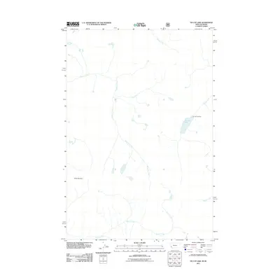 2011 Map of Tin Cup Lake, 2011 Print