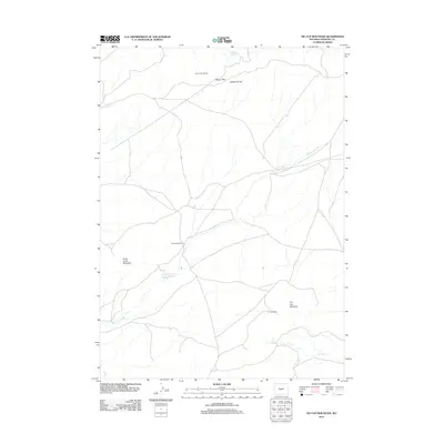 2012 Map of Tin Cup Mountain, 2012 Print