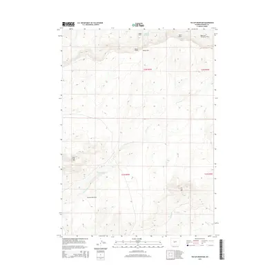 2015 Map of Tin Cup Mountain, 2015 Print